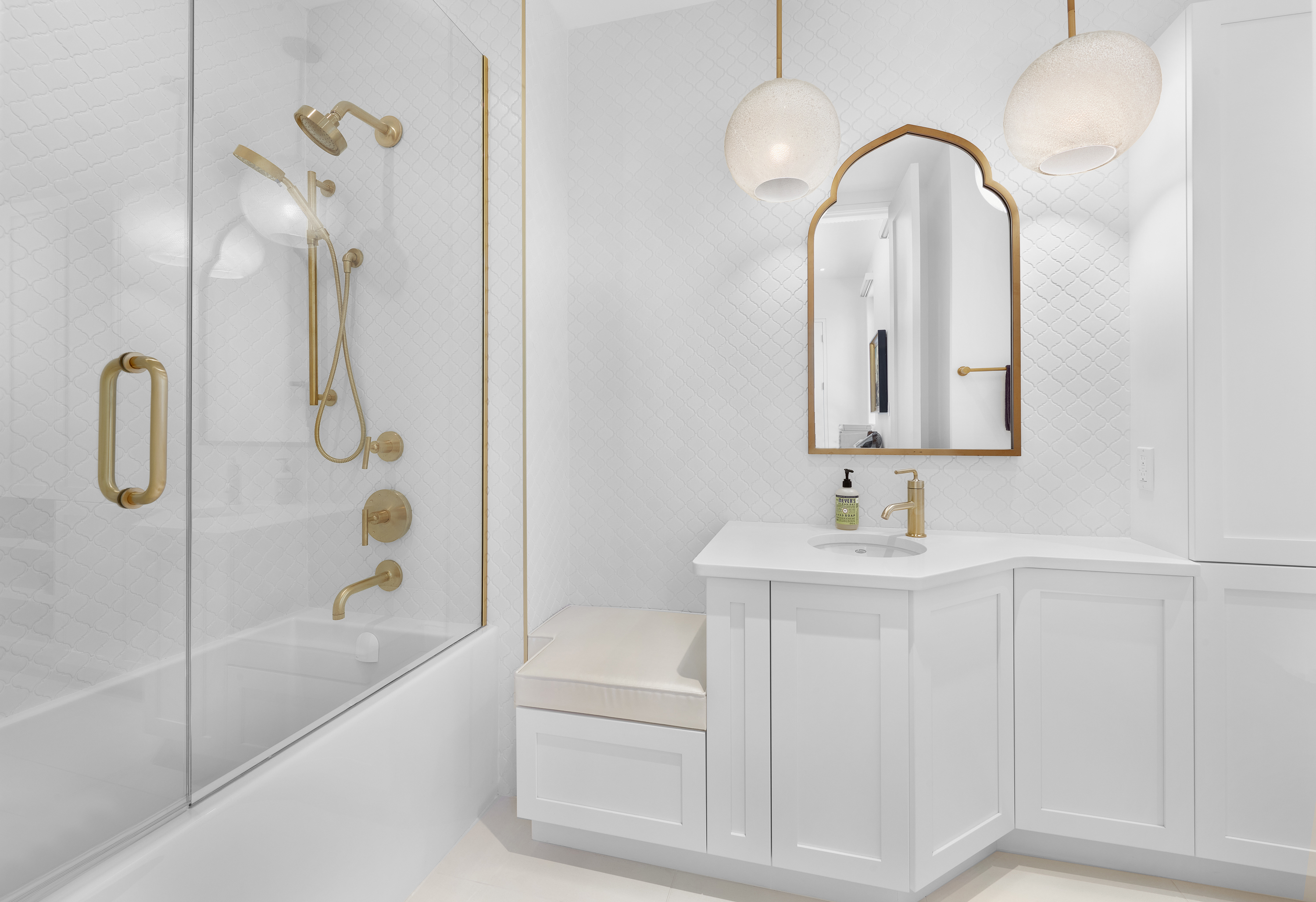 Bathroom in 46 Kingsford Crescent home for sale in St. Albert by Holland & Associates Real Estate.